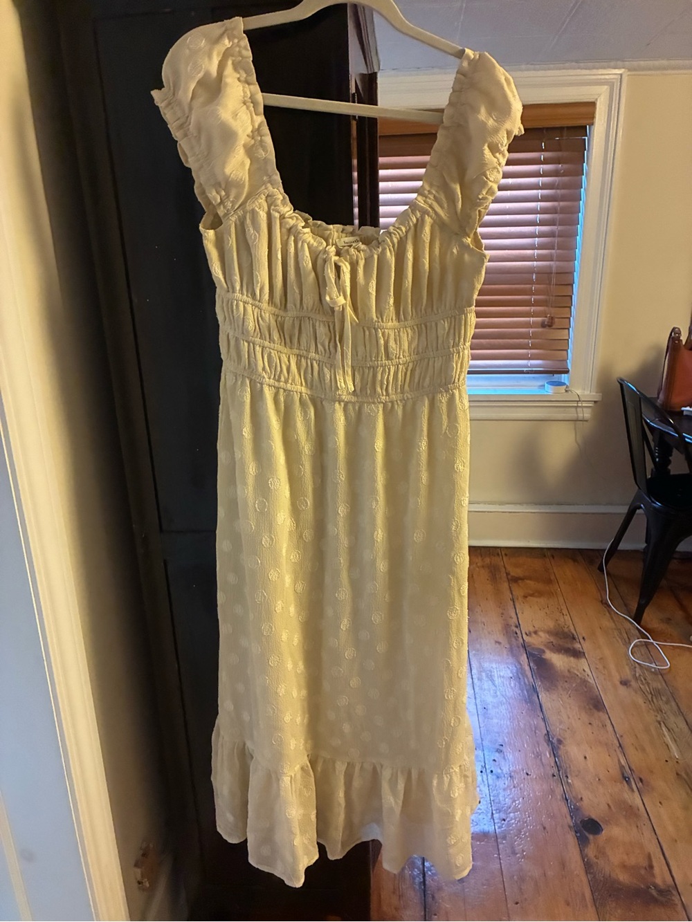Heartloom Cream Maxi Sundress with Ruffle Straps